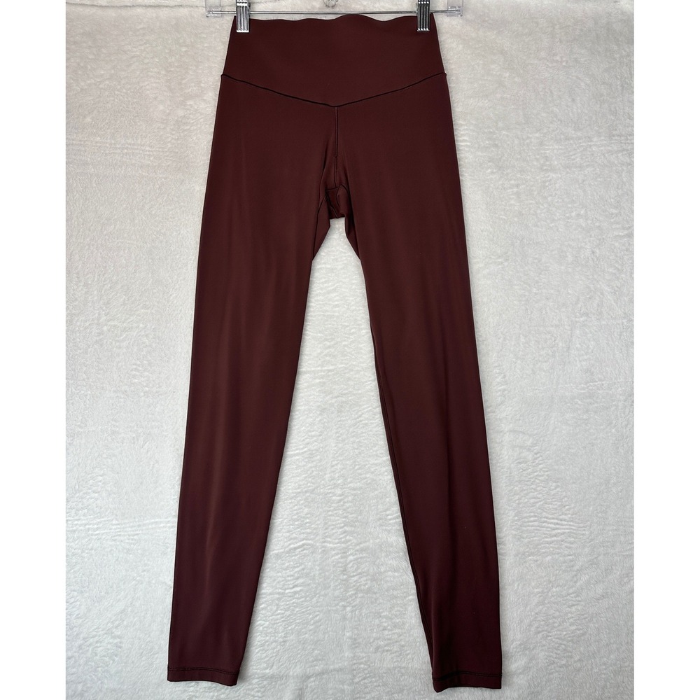 Aerie OFFLINE Real Me Xtra Leggings Womens S Burgundy High Rise 7/8 Long Inseam